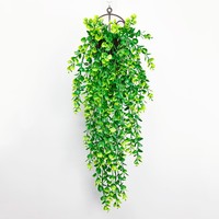 Guirlandes artificielles d'eucalyptus suspendues, fausse verdure, guirlande de lierre résistante aux UV, plantes artificielles rampantes pour mur, maison, mariage, jardin