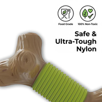 Jouet à mâcher pour chien en caoutchouc naturel indestructible en forme d'épi de maïs, couineur, pour le nettoyage des dents des mâcheurs puissants