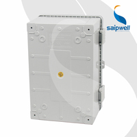 Boîte de distribution électrique Saipwell IP66 avec couvercle transparent, boîte étanche en plastique pour extérieur avec serrure