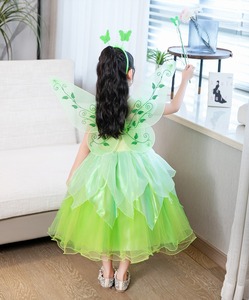 Nouveau costume de princesse Tiana pour les filles anniversaire Halloween habiller les tenues avec accessoires - Product Image 4