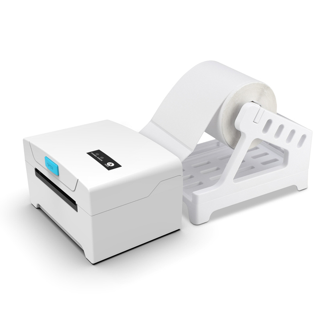80mm Thermal Label Printer for High-speed Printing Shipping Supports USB Bluetooth Connectivity for Office and Warehouse Use