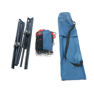 ชุดตาข่ายแบดมินตันกลางแจ้งแบบพกพาปรับความสูงได้สำหรับเทนนิสและฟุตบอลท่อเหล็ก72x300ซม. สีน้ำเงินและสีดำ - Product Image 4