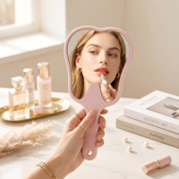 Miroir de maquillage de voyage en plastique, miroir de poche en forme de dent, miroir compact portable avec personnalisation
