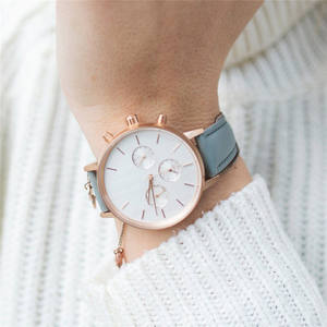Boîtier de montre en acier inoxydable 316l plaqué or rose IP OEM <span class=keywords><strong>Chrono</strong></span> Montre-bracelet pour femmes Marques de luxe - Product Image 6