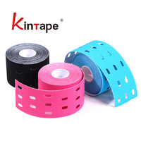 Bande adhésive de sport pour vêtements perforés, 3mm, 5cm x 5m, bande de kinésiologie élastique, poinçon respirant