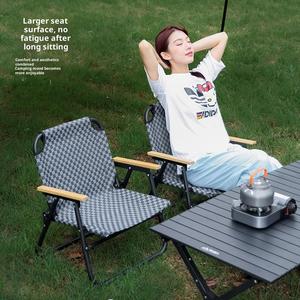 Chaises pliantes d'extérieur - Acier au carbone, tissu Stirling, design moderne, forme carrée, pour le camping, la vente ambulante, l'utilisation <span class=keywords><strong>en</strong></span> <span class=keywords><strong>jardin</strong></span> - Product Image 4