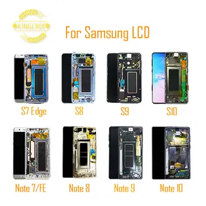 New Mobile phone lcds for Samsung Galaxy S7 edge S8 S9 S10 S10+ Touch Screen Digitizer Assembly Note8 Note9 Note10 lcd screen