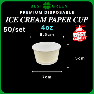 Cốc kem giấy cấp thực phẩm có nắp cho thú cưng | 4oz, 5oz | Có Nắp | tròn | dùng một lần | bền | Chống rò rỉ | thân thiện với môi trường - Product Image 5