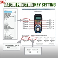 Controlador Colgante CNC Inalámbrico con Pantalla LCD Mach3, Volante Electrónico, Monitor de Velocidad del Husillo y de Avance, Generador de Pulsos Manual