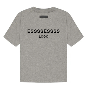 Camiseta de Verano de Alta Calidad para Hombre, de Manga Corta, 100% Algodón, Estilo Urbano, con Doble Costura y Letras, Corte Holgado - Product Image 2