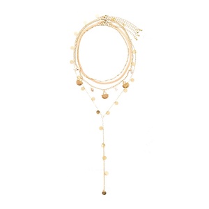 Européen Américain Métal Fleur Géométrique Collier Lumière De Luxe Rétro Vintage Bracelet Distinctif Style Hip Hop Chaînes Bijoux - Product Image 5