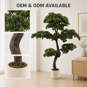 JWT4221 Albero di <span class=keywords><strong>Cipresso</strong></span> Artificiale Smontabile Salvaspazio, Resistente ai Raggi UV, Altamente Realistico per Decorazioni Paesaggistiche Esterne - Product Image 3
