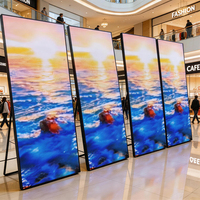 Pantalla LED de Pie para Ferias Comerciales, Ahorro de Energía, Bajo Consumo, Alta Definición, para Información en el Vestíbulo