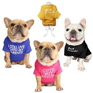 Camiseta Redonda para Mascotas, Transpirable, Interesante y Elegante, Ropa para Perros Pequeños, para Bulldog - Product Image 1