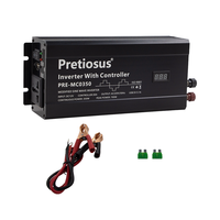 Onduleur Pretiosus avec contrôleur 350W 350 watts onduleur à onde sinusoïdale modifiée DC 12V à AC 220V 30A convertisseur de puissance