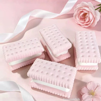 Nouveau jouet anti-stress réaliste en forme de biscuit sandwich en PU, à rebond lent, pour les plus de 14 ans