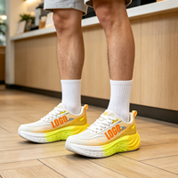 Chaussures de course athlétiques élégantes et durables pour hommes, baskets ODM OEM personnalisées, absorption des chocs, semelle EVA souple, chaussures de sport