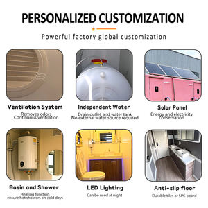 Remolque de Baño Móvil Moderno de Acero de 20 pies/40 pies Personalizado con Dormitorio, Baño y <span class=keywords><strong>Ducha</strong></span>, Unidad Portátil para Eventos al Aire Libre - Product Image 4