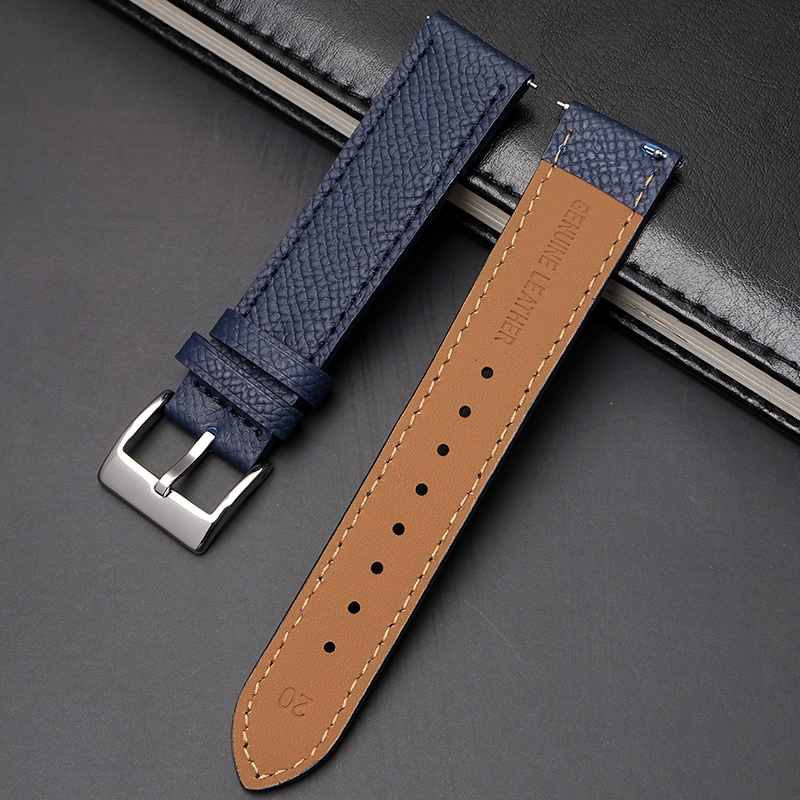 Navy Blue&Blue Line+Silver Buckle