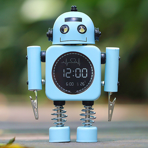 Robot LED sveglia digitale elettronica automaton temperatura orologio <span class=keywords><strong>da</strong></span> tavolo android camera <span class=keywords><strong>da</strong></span> letto arte 3d orologi <span class=keywords><strong>da</strong></span> tavolo moderni horloges - Product Image 2