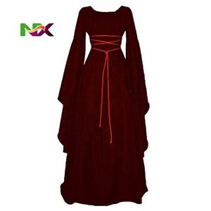 Nouvelle <span class=keywords><strong>robe</strong></span> de sorcière médiévale pour femmes, Halloween, carnaval, fête, cosplay, performance, vêtements, costumes de mariée vampire du <span class=keywords><strong>Moyen</strong></span> Âge - Product Image 5