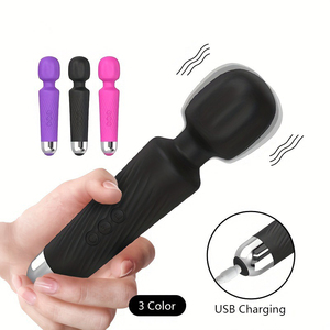 Puissant femelle Usb chargeant Av vibrateur baguette masseur stimulateur de Clitoris jouets sexuels pour adultes - Product Image 2