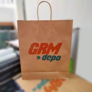 Luxury Kraft <b>Paper</b> <b>Gift</b> <b>Bags</b> with Custom Logo Eco-Friendly Recyclable Shopping & Food Takeaway Packaging for Store Use - Product Image 3