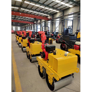 Mini-compacteur routier à moteur, prix usine, petits rouleaux vibrants à vendre - Product Image 1