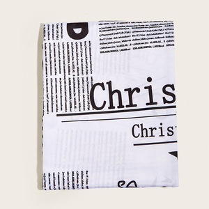 Capa de Peluquería Blanca con Estampado de Periódico, Duradera, para Uso en Salón y en Casa, Herramienta para Cortar el Cabello - Product Image 4