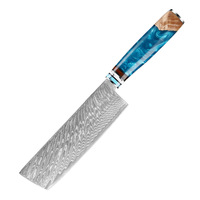 VG10 staal Damascus hars handvat ambidexter hoogglans afwerking vaatwasserbestendig milieuvriendelijk traditioneel koksmes