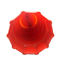 Cônes de route en PVC souple réfléchissant Flexible de 70 cm Orange pour la sécurité routière