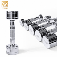 ZY Offre Spéciale Haltères à Tête Ronde Électroplaqués 1-10kg Ensemble d'Haltères en Acier Chromé pour Musculation