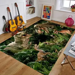 Dinosaurs Rug Mythical Creatures Cute Scary Creatures Rug Living Room Rug Fan Carpet Padding Carpet Cleaning Machine