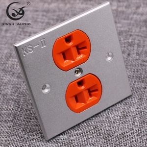 <span class=keywords><strong>Prise</strong></span> <span class=keywords><strong>murale</strong></span> YIVO XSSH Audio <span class=keywords><strong>HIFI</strong></span> haut-parleur Audio vidéo US Standard 86x86mm en alliage d'aluminium <span class=keywords><strong>prise</strong></span> d'alimentation électrique - Product Image 6