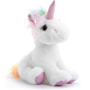 Molto carino e morbido nuovo stile unicorno <span class=keywords><strong>peluche</strong></span> grande arcobaleno scintillante <span class=keywords><strong>occhi</strong></span> di <span class=keywords><strong>peluche</strong></span> immagine regalo di natale unicorno - Product Image 4