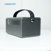 Proyector CAAVITS YHV7 Pro con Batería Integrada, LED de 600 ANSI Lúmenes, DLP 1280X800P, Android 9.0, Control Remoto, Cine en Casa Inteligente, 2G
