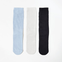 Chaussettes longues douces et chaudes en tricot pour femme, personnalisables, hauteur genou, style décontracté, couleurs tendances, vente en gros