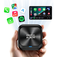 Boîtier AI OEM 3-en-1 sans fil CarPlay Android Auto, 4+64 Go RAM/ROM, Bluetooth 5.0, Plug & Play, Streaming pour automobile