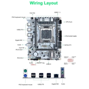 Tarjeta Madre JGINYUE X79M-V3 X79M-G ARGB M-ATX LGA2011 Compatible con Xeon V1 V2 DDR3 1333MHz 32GB M.2 NVME M-ATX - Product Image 3