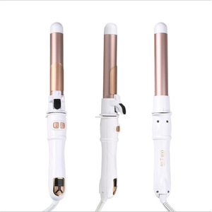 Rizador de pelo eléctrico giratorio automático de 1.5 pulgadas con pantalla LCD de temperatura para el hogar y viajes, herramienta de peinado. - Product Image 3