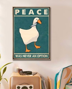 L'apaisement des oies n'a jamais été une option, impressions sur toile amusantes d'oies, affiches, art de meme d'<span class=keywords><strong>oie</strong></span>, enseignes, décorations modernes pour le salon, peintures - Product Image 3