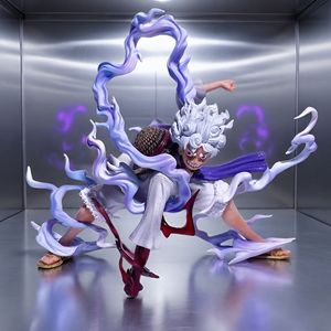 <span class=keywords><strong>Figurine</strong></span> <span class=keywords><strong>One</strong></span> <span class=keywords><strong>Piece</strong></span> <span class=keywords><strong>Kaido</strong></span> Nika Luffy en position accroupie, modèle Nika Luffy Dieu du Soleil Gear 5, pièce de présentation de bureau - Product Image 1