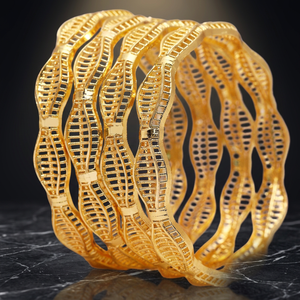 ชุดกำไลข้อมือย้อมสีทองแบบดั้งเดิม - Product Image 3