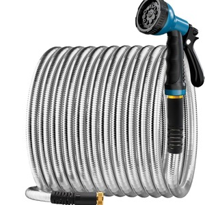 Flexible Water Hose Stainless Steel Garden Hose With Multi Nozzle Spraying For Garden Use - Product Image 2