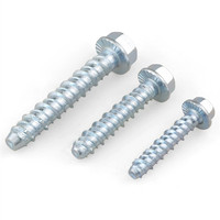 Fabricant chinois prix de gros en acier au carbone zingué tête de rondelle hexagonale boulon à béton boulon d'ancrage en ciment