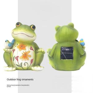 Lampe décorative solaire LED DC IP65 en forme de grenouille, d'oiseau ou d'animal pour jardin, cour, pelouse, paysage, avec télécommande - Product Image 4