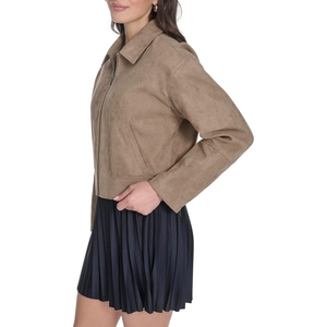Veste en cuir véritable pour femmes, manches longues, respirante, impression de logo personnalisée de haute qualité professionnelle. - Product Image 3