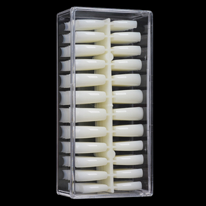 NADECO Embouts d'ongles professionnels pour extension française, demi-couverture, forme carrée, pour <span class=keywords><strong>manucure</strong></span> carrée ou cercueil - Product Image 6