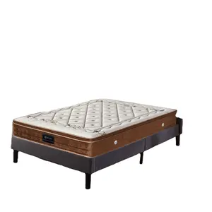 Vendita calda di 10 anni garantita Queen Size in lattice naturale piattaforma letto Colchones materasso in una scatola di cartone