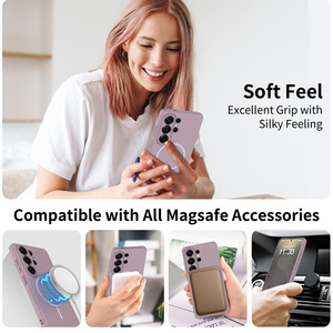 Custodia per <span class=keywords><strong>Samsung</strong></span> S26 Ultra Viola Tinta Unita, Resistente, Magnetica, con Finitura Soft Touch e Protezione Lente con Fori di Precisione - Product Image 3